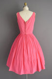 A-Line Empire Short Watermelon Homecoming Dress