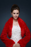 Mariage d&#39;hiver fausse fourrure Wraps Manteau de mariage