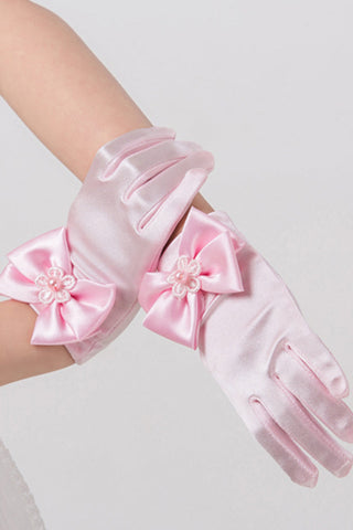 Poignet Longueur de mariage Gants Flower Girl