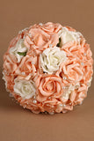 Belle strass Roses rondes Bouquets de mariage Fleurs (26 * 22cm)