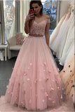 Robe de bal en tulle d&#39;une longueur de deux pieces et longue avec dentelle et longue robe epaule avec fleur