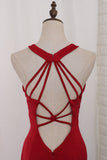 2024 Spaghetti Straps Open Back Robes de soirée Mermaid Spandex