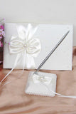 Classique Faux Perle / Bow Livre &amp; Pen Set