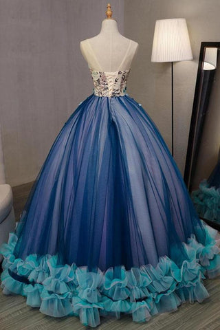 Robe de bal en mousseline de soie sans manches à encolure en V, robes de Quinceanera chaudes