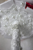 Round Roses Crystal Pearl Roses bouquet de mariage (26 * 22cm)