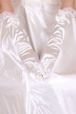 2024 satin longueur du coude Gants de mariée # ST0091