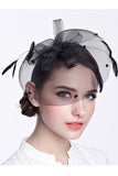 Glamourous Yarn Net Ladies Avec Fascinators Feather