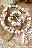 Femmes / Flower Girl&#39;S Plastic Diadème - Mariage / Occasion spéciale / Head Outdoor &amp; Hand Wreath / Fleurs 2 Pieces