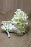 Bouquet de mariage romantique Callas Tenir Fleurs Et Broche pure main (31 * 24cm)