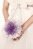 Bouquet de mariage populaire Violet jeune mariée demoiselle d&#39;honneur tenant des fleurs noble et élégant (20 * 21cm)