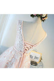 2024 New Arrival Homecoming Robes Une ligne Scoop Tulle avec des appliques