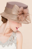 Cambric Elégant Ladies Avec Bowler / Chapeau cloche