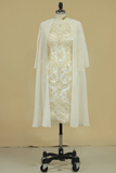 2024 mère de la mariée Robes fourreau Avec Applique manches 3/4