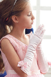 Longueur du coude de mariage Gants Flower Girl