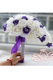 Attractive Cascade Satin Bridal Bouquets