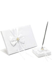 Classique Faux Perle / Bow Livre &amp; Pen Set