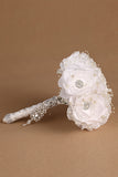 Bouquet de mariage blanc avec strass Pearl (27 * 18cm)