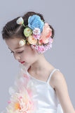 Colorful Flower Girl&#39;S Tissu Headpiece - Mariage / Cérémonie / Barrettes extérieure