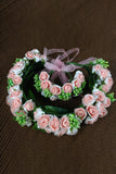 Wedding Flower Girl Head &amp; Wreath main avec de belles fleurs 2 Pieces