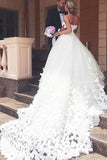 2024 Sweetheart Robes de mariée A Line Tulle With Handmade Flower