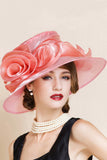 Fashion Organza Ladies Avec Bowler / Chapeau cloche