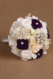 Wedding bouquet Roses ruban avec Broche strass (25 * 15cm de)