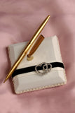 Double Coeurs Strass / Sash Livre &amp; Pen Set