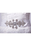 Mariage unique Satin / Soirée Ruban Sash avec strass