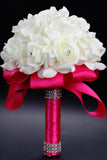 Bouquets de mariage Fleurs Bridal ronde Roses acrylique cristal (24 * 18cm)