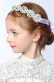 Jolie Headpiece Avec Cristal Flower Girl Bandeaux