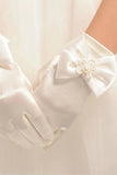 Poignet Longueur de mariage Gants Flower Girl