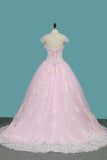 2024 robe de bal Quinceanera Robes Sweetheart Sweep / Brush Lace Up Back Applique et Beading