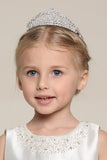 Jolie cubique mariage Zirconia Flower Girl Tiara