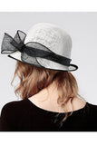 Cambric mignon de dames avec Bow-Knot Bowler / Chapeau cloche