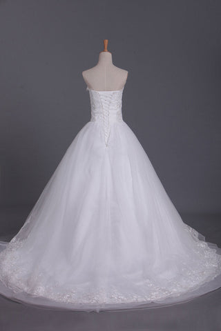 2024 Vintage Wedding Dresses sweetheart A Tulle Ligne Avec Applique Et Sash