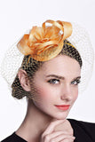 Fashion Cambric Ladies / Net Yarn Avec Fleur Fascinators