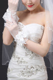 2024 Tulle poignet Longueur Gants de mariée