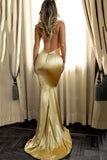 2024 New Arrival Spaghetti Straps Mermaid Robes de soirée Stretch Satin