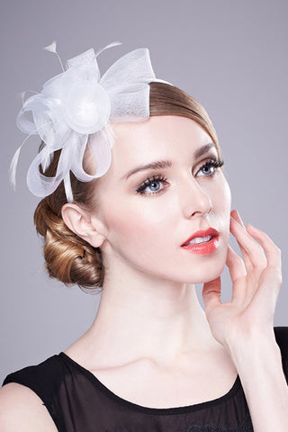 Cambric Simple dames Avec Fascinators Feather