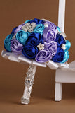 Roses rondes strass Broche cristal Roses bouquet de mariage (26 * 22cm)