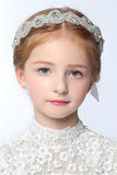 Jolie Headpiece Avec Cristal Flower Girl Bandeaux