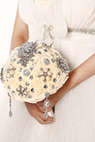 Bouquet de mariage avec strass Broche fleurs de mariage (27 * 20cm)