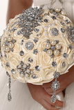 Bouquet de mariage avec strass Broche fleurs de mariage (27 * 20cm)