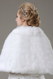 Concise en fausse fourrure de mariage Wrap MPJ140914