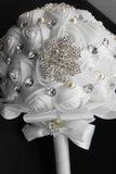 Wedding bouquet Roses ruban avec Broche strass (32 * 22cm de)