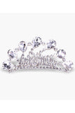 Magnifique mariage Zircon Flower Girl Tiara