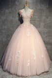 Robe de bal longue en tulle avec fleurs, Robe de soirée pure robe de bal robe de soirée