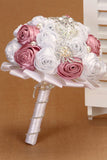 Wedding Bride Tenir Fleur strass Cristal Perle Tissu Bouquet de fleurs (26 * 22cm)