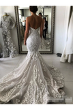 Robe de mariée avec taille basse et magnifiques appliques sirène avec robe de mariée tribunal train