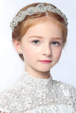 Jolie Headpiece Avec Cristal Flower Girl Bandeaux